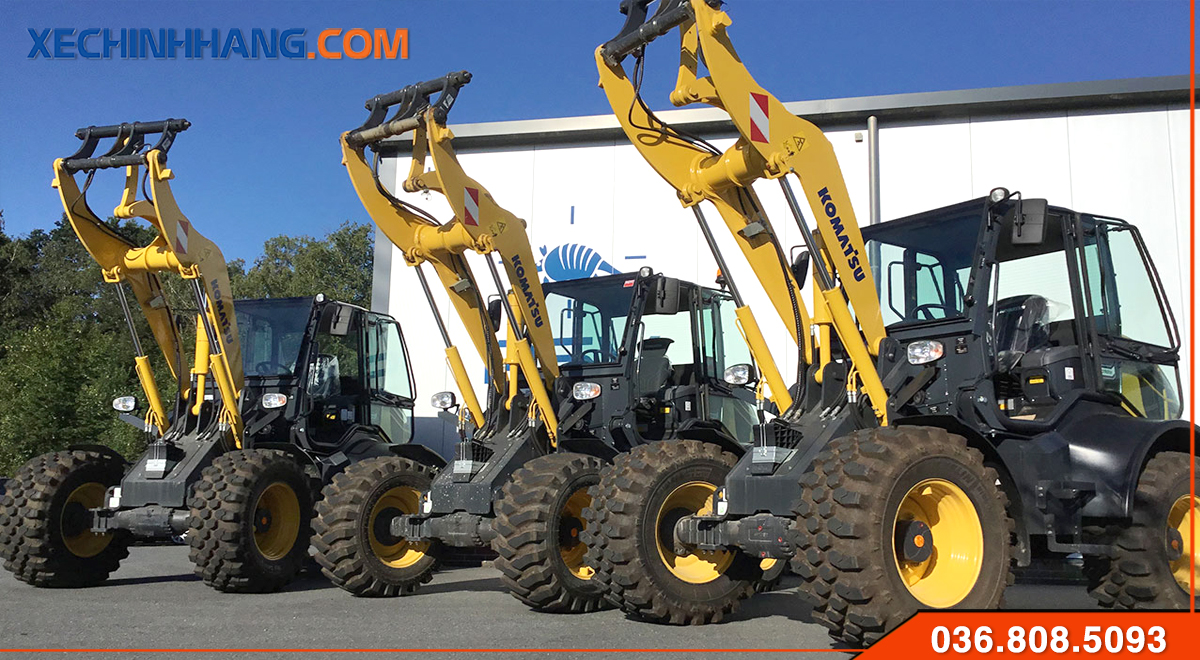 Bãi máy xúc lật Komatsu WA100