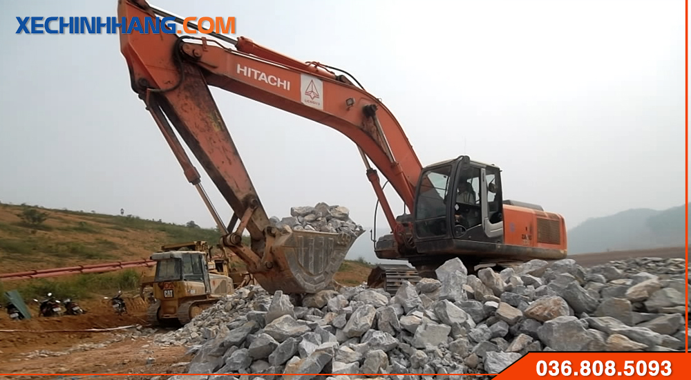Máy đào Hitachi ZX330 Xúc đá hộc