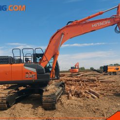 May dao Hitachi ZX330 gan boc vo cay