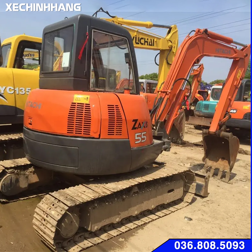 Máy xúc Hitachi 55U Cũ