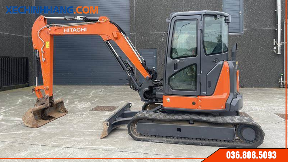 Máy xúc Hitachi 55U cũ đời 2014