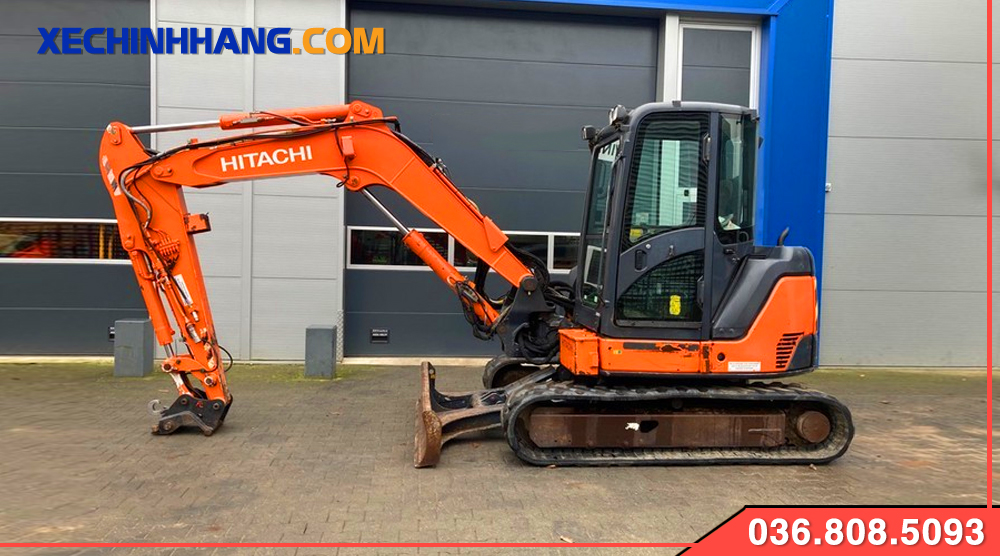 Máy xúc Hitachi 60 bánh xích cao su