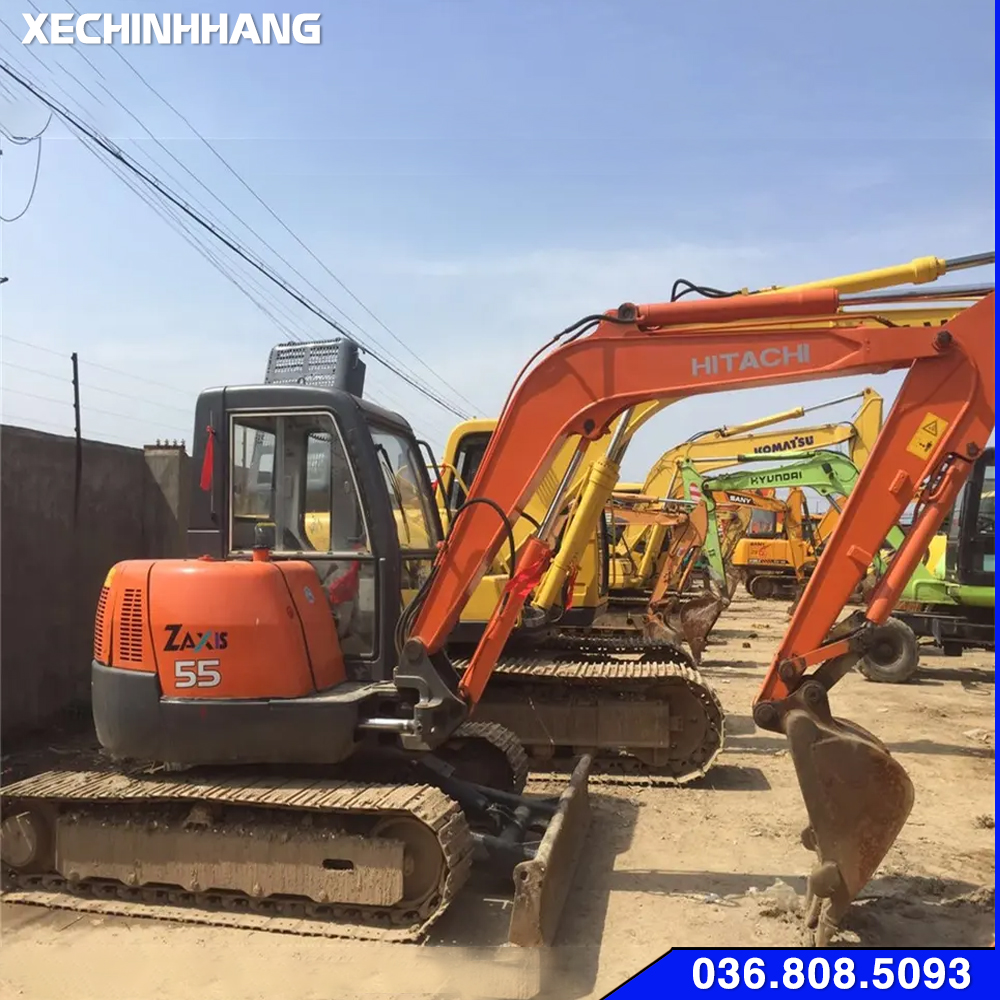 May xuc Hitachi Zaxis 55 banh