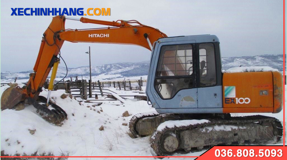 May xuc Hitachi lap kep gau