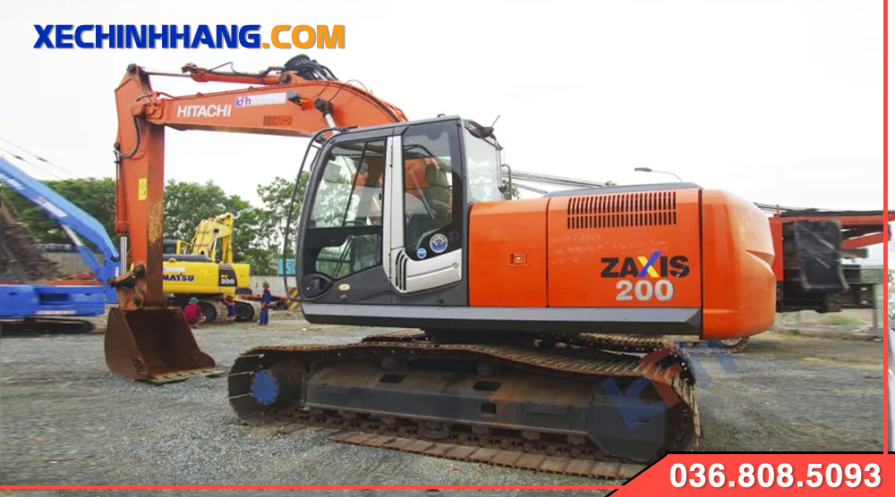 Máy xúc Hitachi zaxis 200 cũ