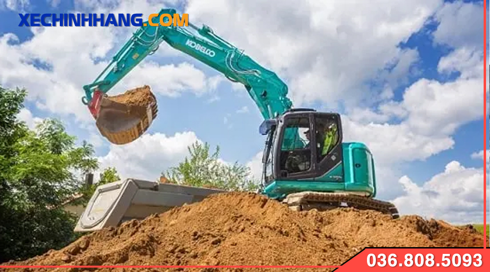 Máy xúc Kobelco SK75 bánh xích đơi 2005