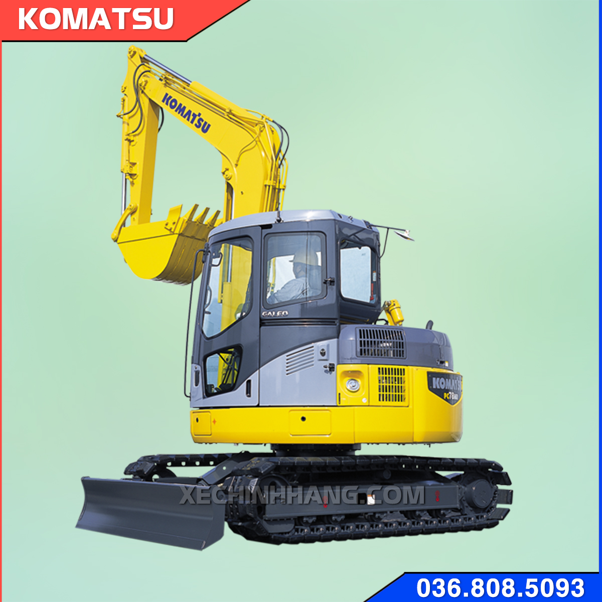 Máy xúc Komatsu 03