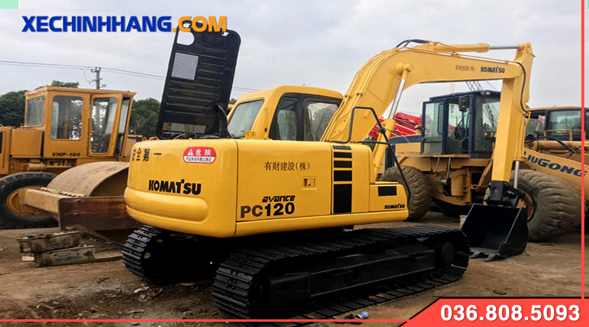 Máy xúc Komatsu 120 bánh xích