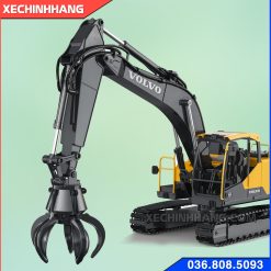 Máy xúc Volvo 140 gắn kẹp kim loại
