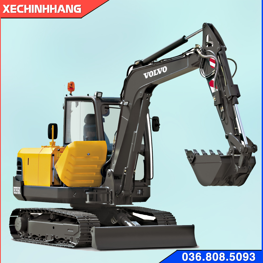 Máy xúc Volvo 55 Cũ