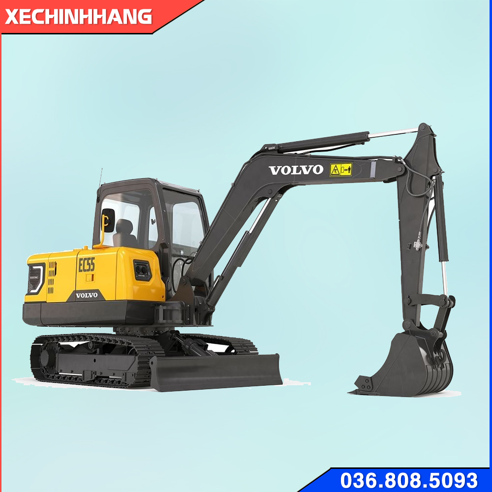 Máy xúc Volvo EC55 Cũ