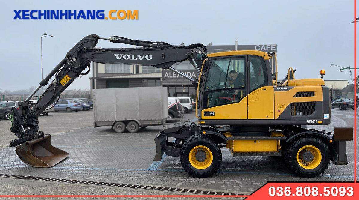 May xuc Volvo EW140D banh lop