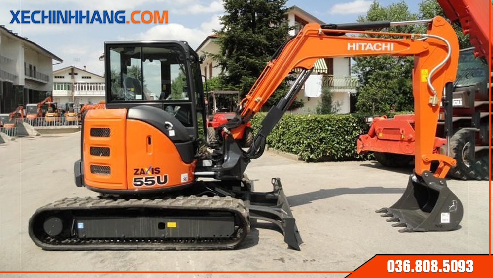 Máy xúc đào Hitachi 55U đời 2022
