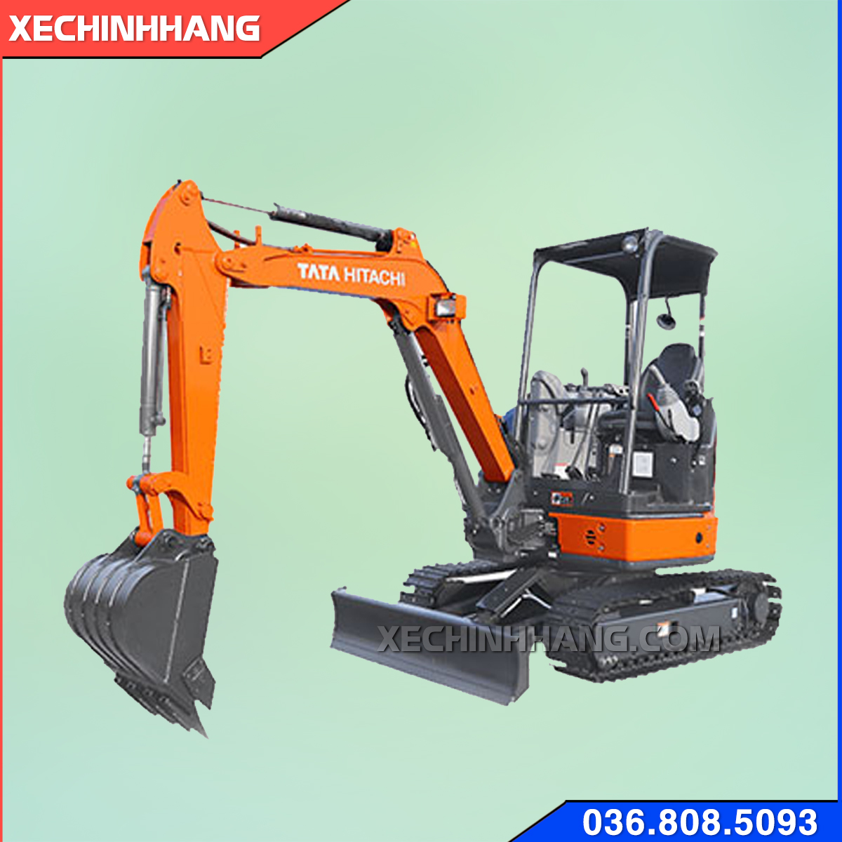Máy xúc đào mini làm vườn