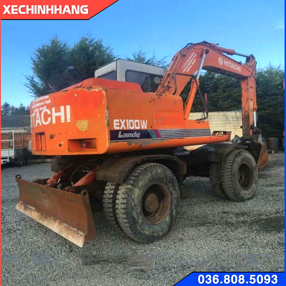 Máy xúc hitachi Ex100W