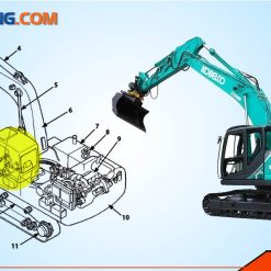 Thiêt kế của Máy xúc Kobelco 200-8