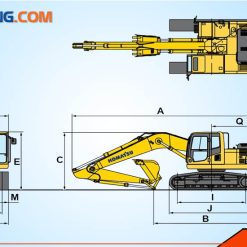 Thông số kỹ thuật máy xúc Komatsu 200-8