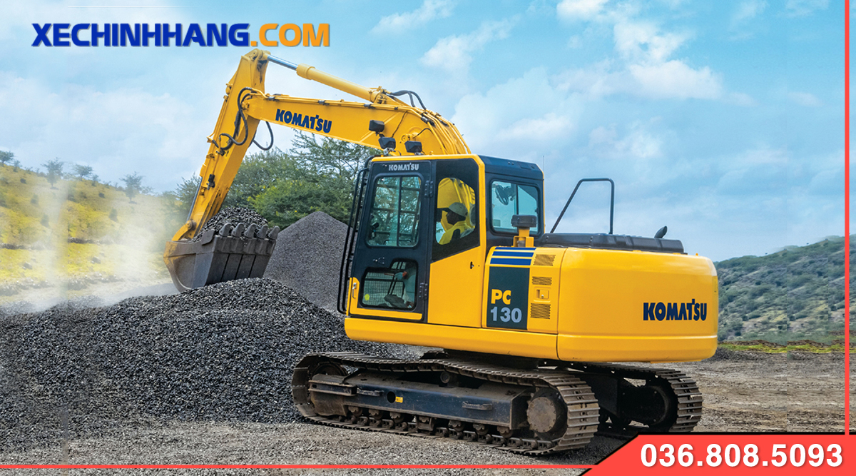 Xe cuốc 05 Komatsu PC 130 bánh xích