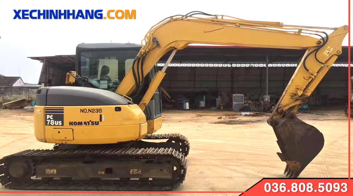 Xe cuốc Komatsu PC78 bánh xích