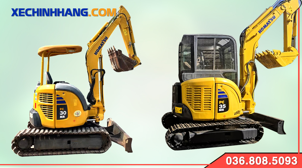 Xe nâng Komatsumini PC30, PC35