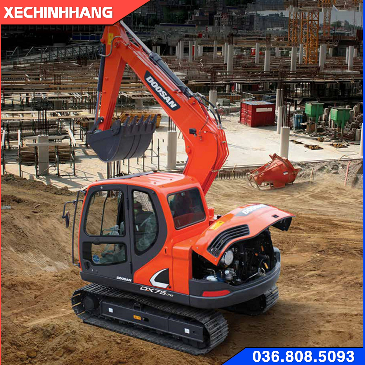 máy xúc Doosan Dx75
