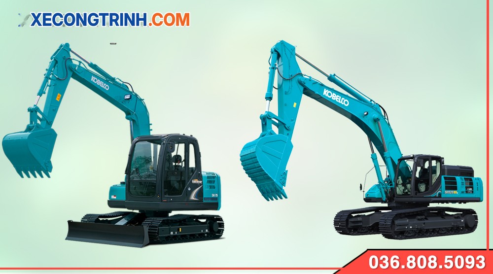 2 dòng máy xúc Kobelco SK50