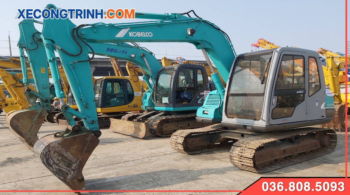 Bãi Máy xúc đào Kobelco SK60