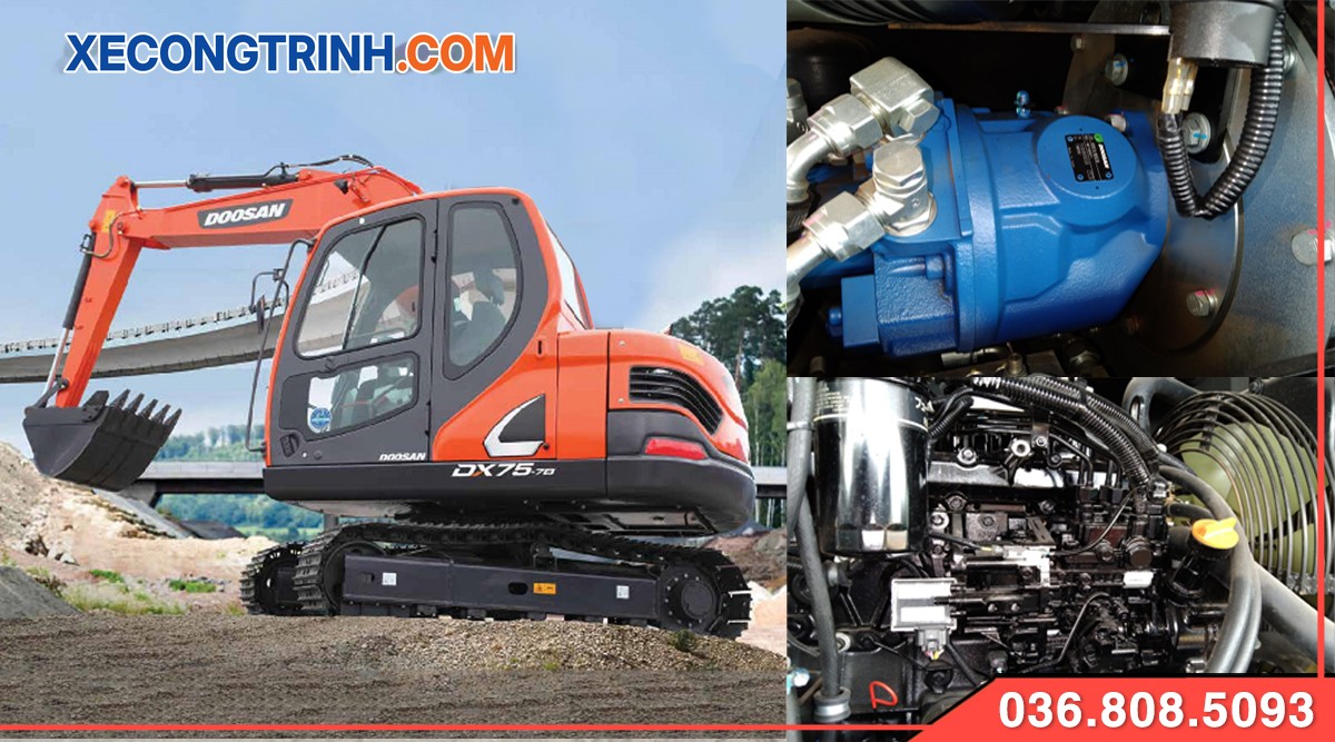 Cau tao may xuc Doosan 75