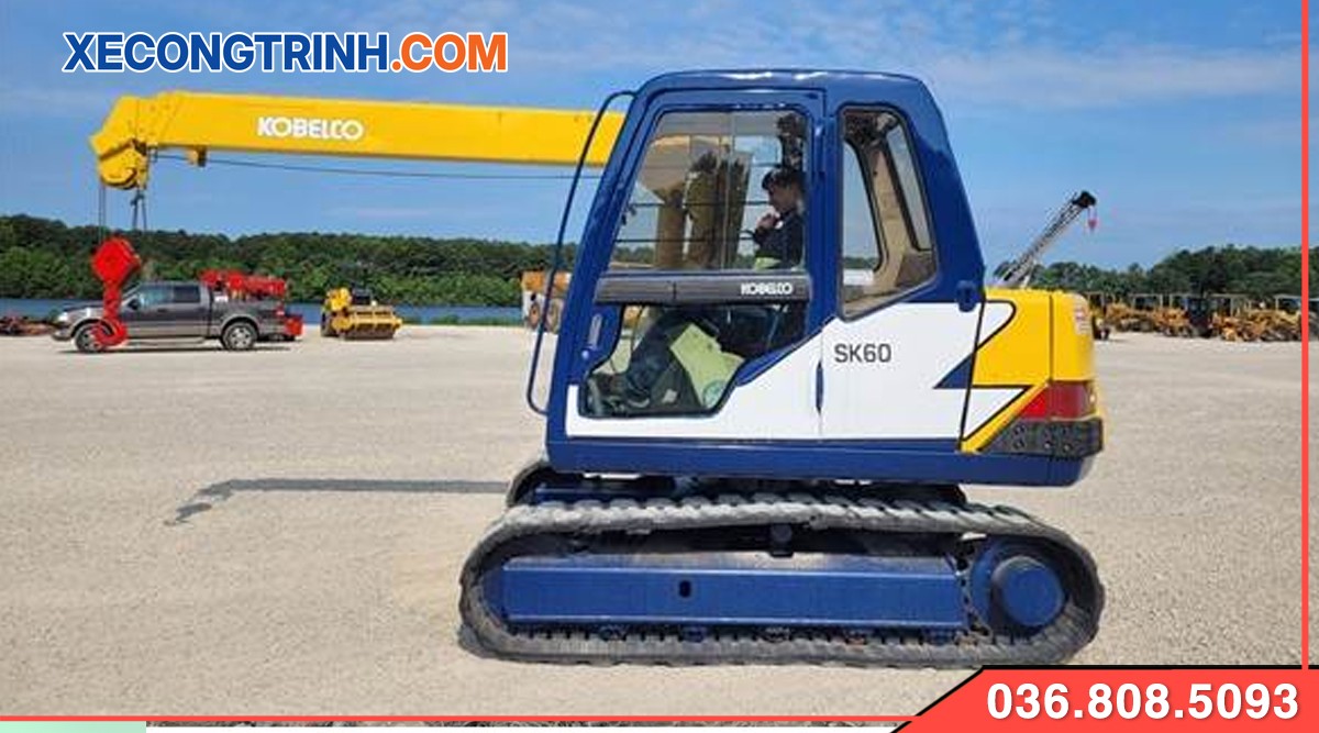 Kobelco SK60 lắp cần cẩu