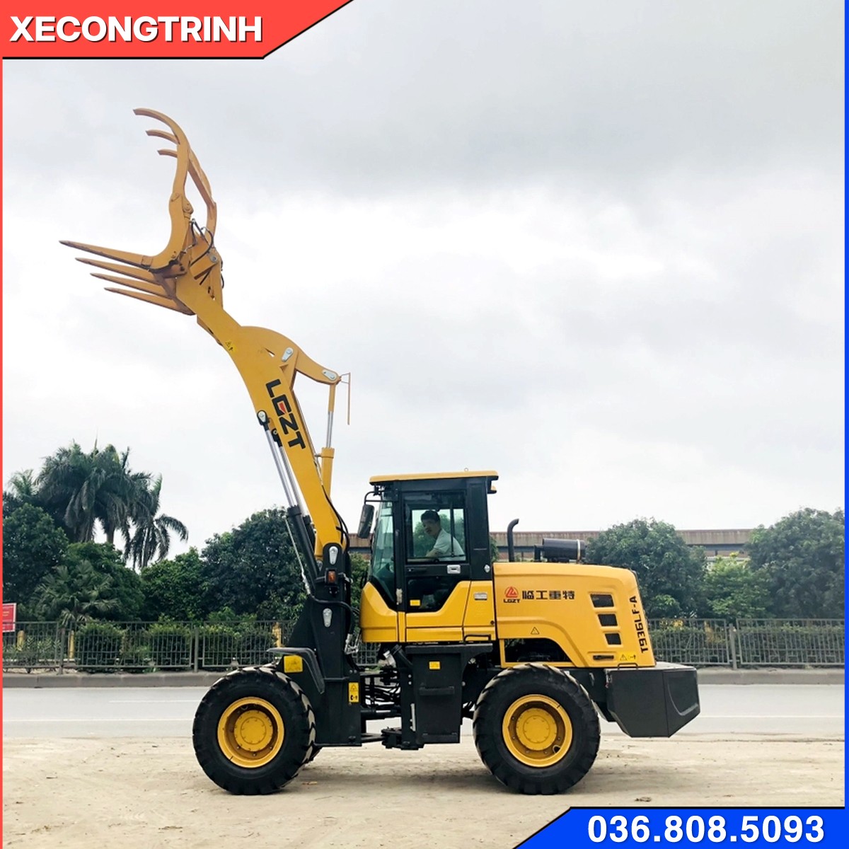 Máy Xúc Lật Mini gắn kẹp
