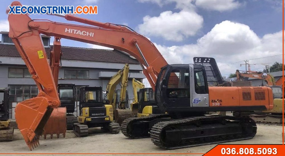 Máy đào Hitachi ZX330 cũ tại Bãi