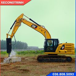 Máy xúc Caterpillar 320 gắn búa