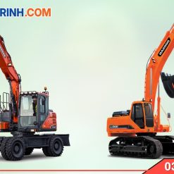 Máy xúc Doosan bánh xích, bánh lốp