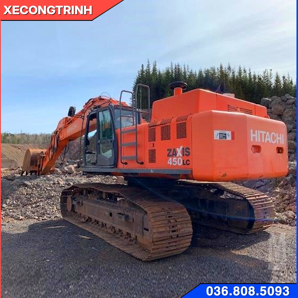 Máy xúc Hitachi 450 đuôi xe