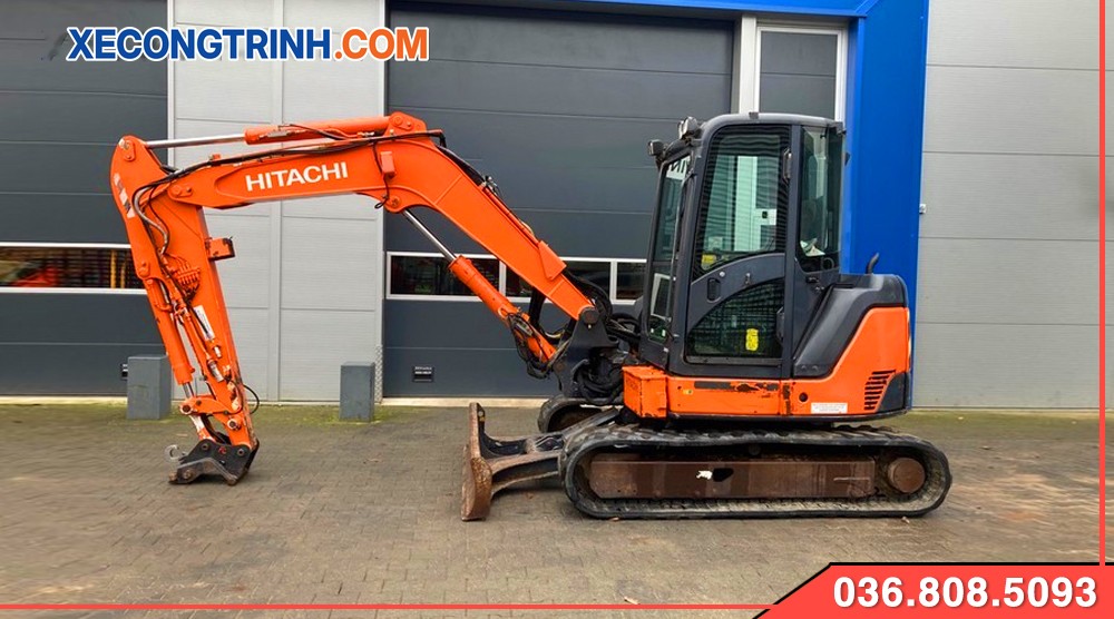 Máy xúc Hitachi 60 bánh xích cao su