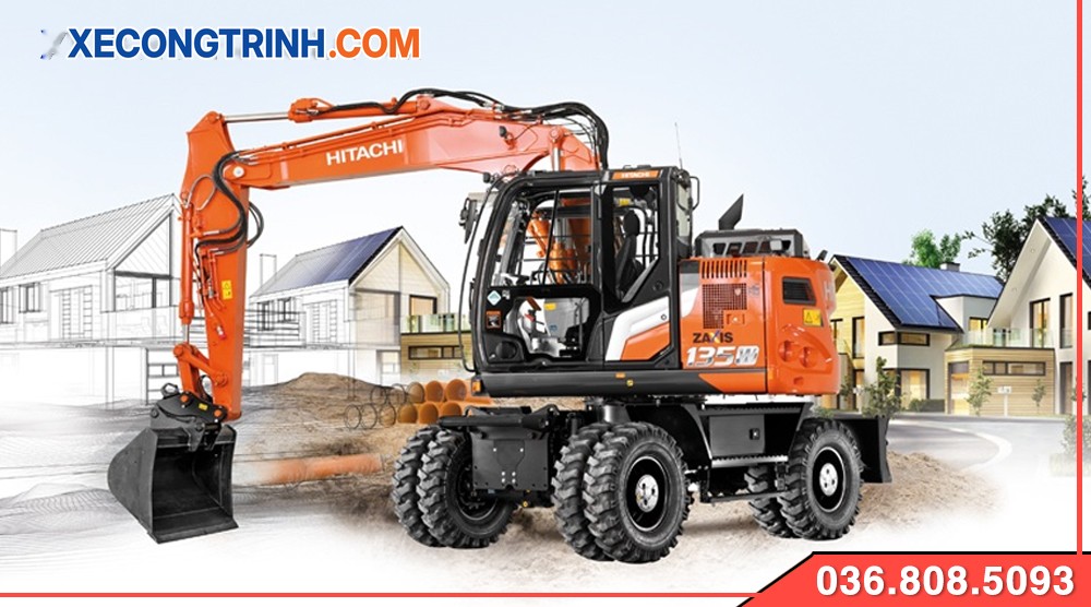 Máy xúc Hitachi Zx135 mới