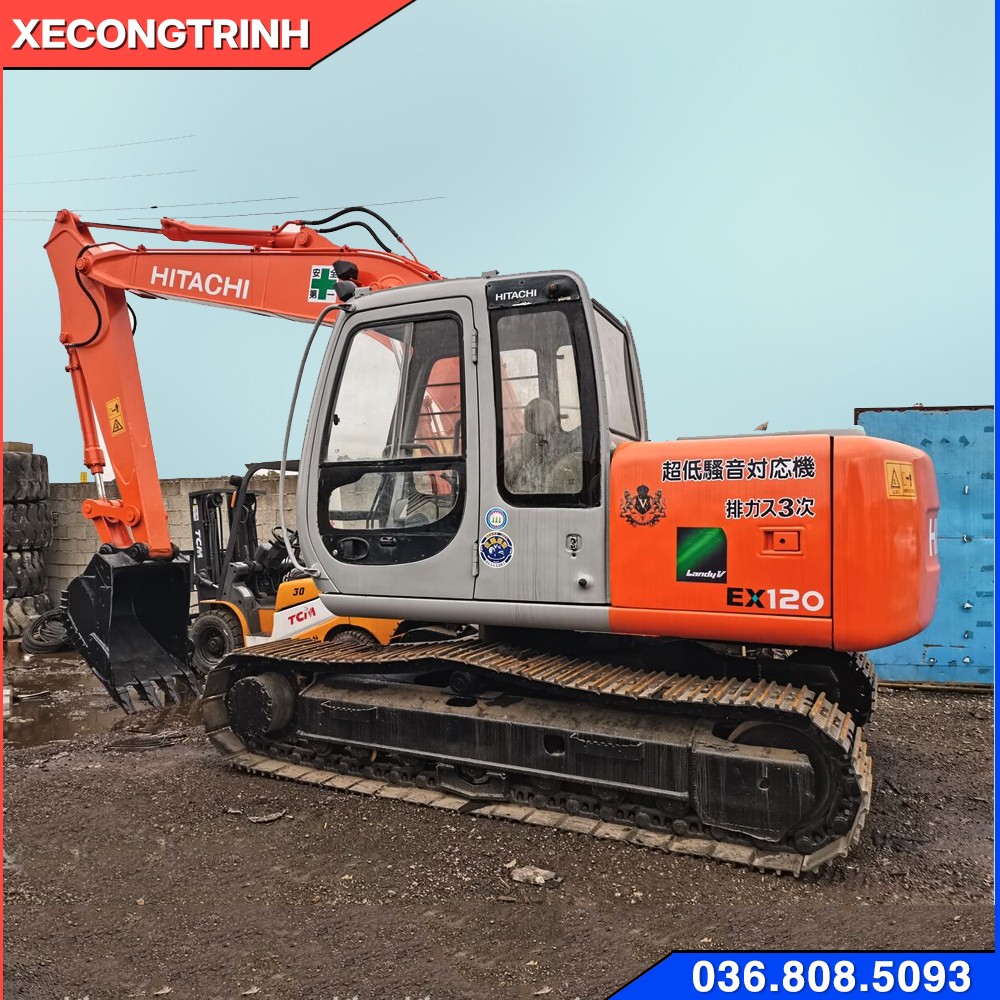 Máy xúc Hitachi ex120 cần cứng