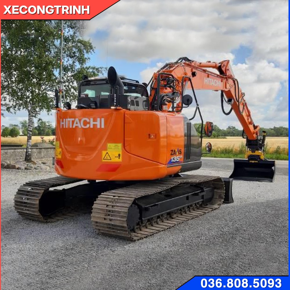 Máy xúc Hitachi zaxis 135 Gầu lớn