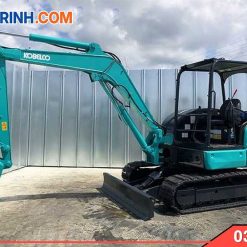 Máy xúc Kobelco 50 kèm bàn ủi
