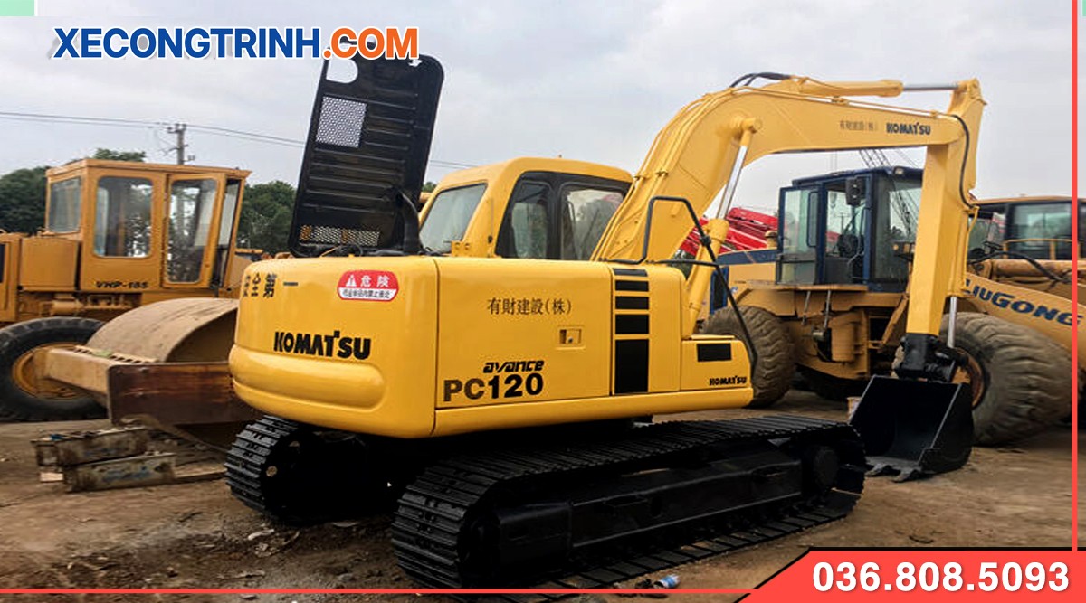 Máy xúc Komatsu 120 bánh xích