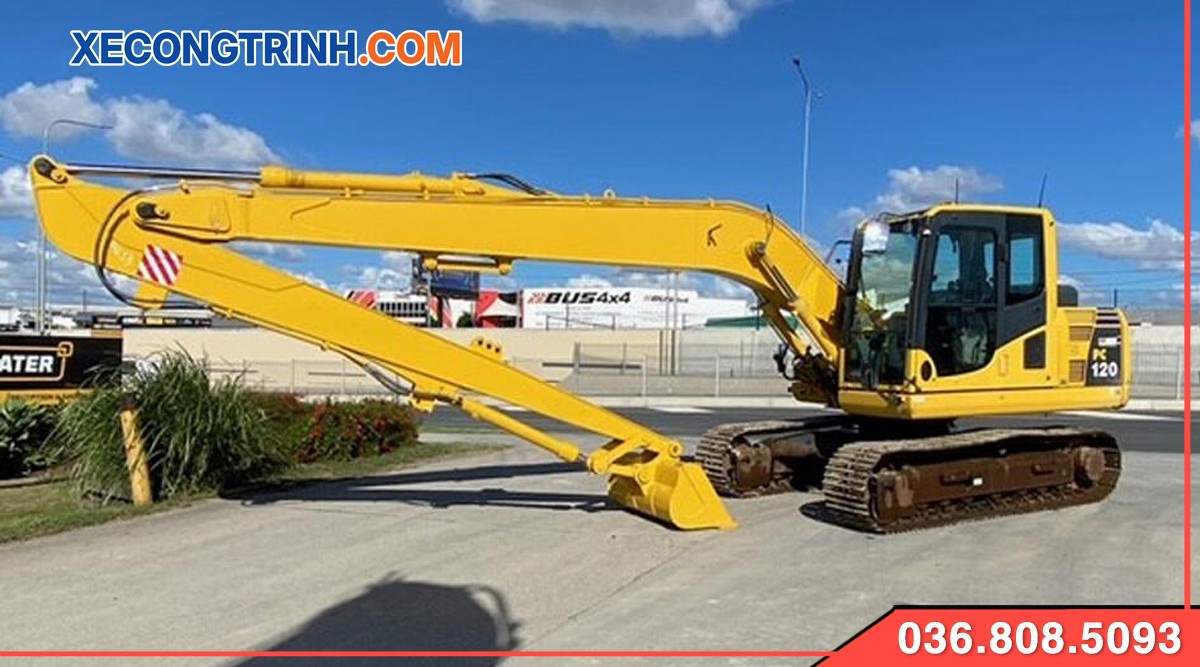 Máy xúc Komatsu PC120 Cần dài