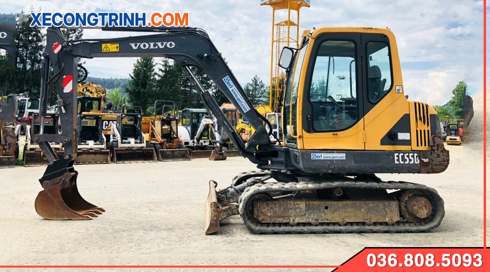 Máy xúc Volvo 55b Cũ đời 2012