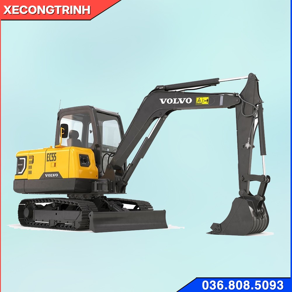 Máy xúc Volvo EC55 Cũ