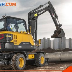 Máy xúc Volvo EW60E bánh lốp