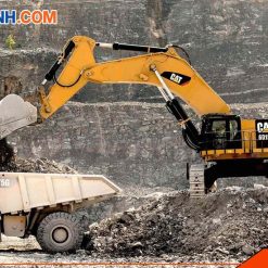 Máy xúc đào Caterpillar 6015B khai mỏ đá