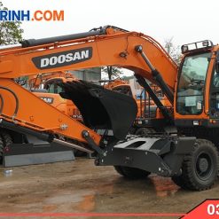 May xuc dao Doosan 140W banh lop