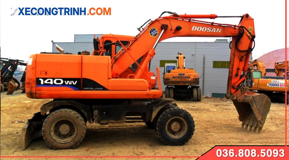 Máy xúc đào Doosan 140W cũ