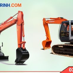 Máy xúc đào Hitachi 100 bánh lốp-bánh xích