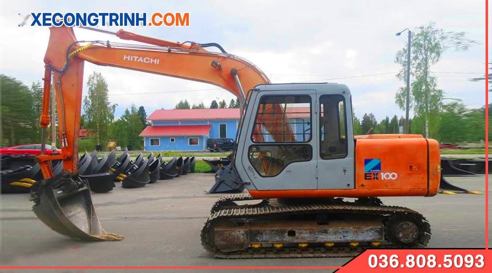 Máy xúc đào Hitachi 100 cần cứng