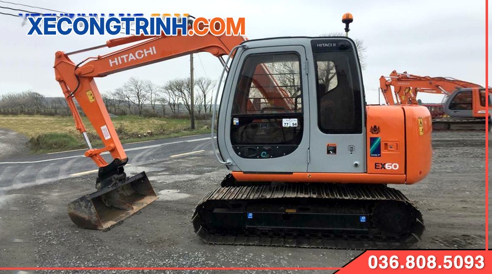 Máy xúc đào Hitachi 60 gầu độ